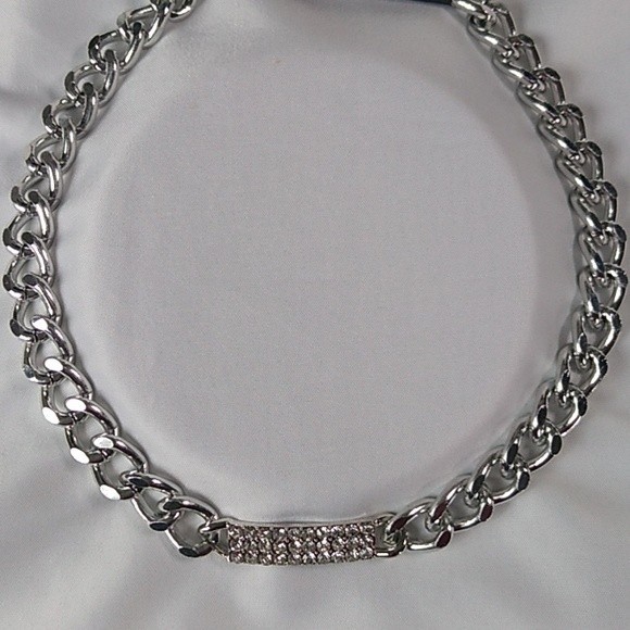 💎💞Rectangle Rhinestone Pendent Choker! - Picture 1 of 10